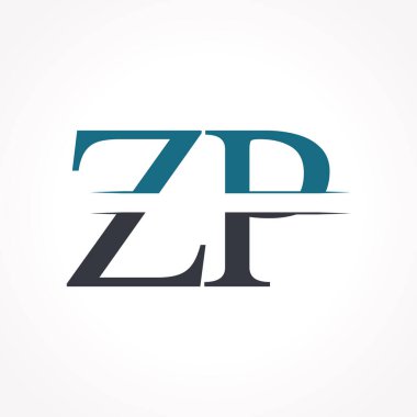 İlk Zp Logo Tasarım Vektör Şablonu. Yaratıcı Harf Zp İş Logo Vektörü İllüstrasyonu
