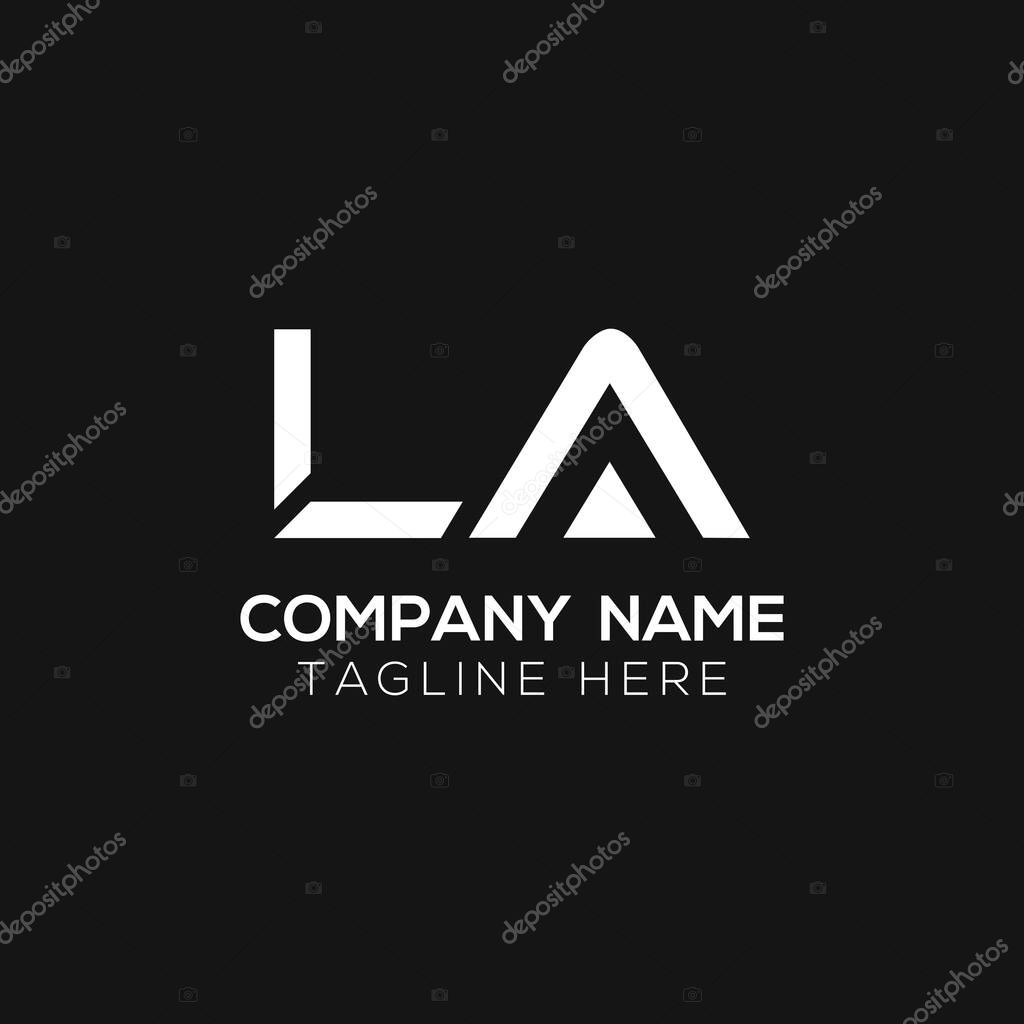 Initial LA letter Business Logo Design vector Template. Abstract Letter LA logo Design