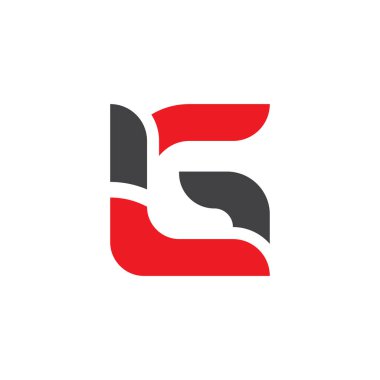 İlk LG harfi İş Logosu Tasarım Şablonu. Soyut Harf LG logo tasarımı