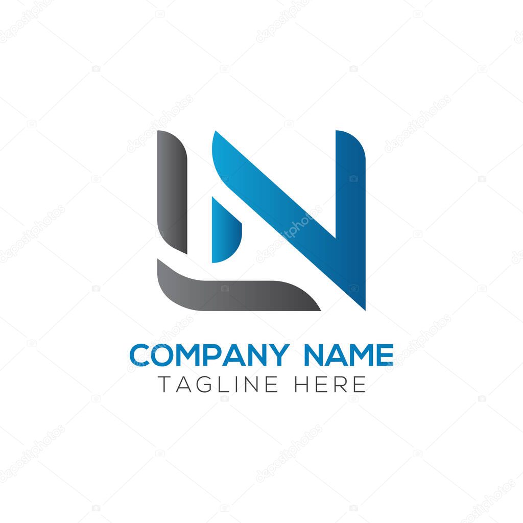 Initial LN letter Business Logo Design vector Template. Abstract Letter LN logo Design