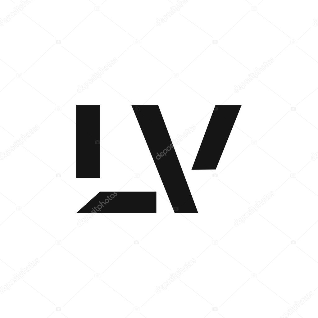 Initial LV letter Business Logo Design vector Template. Abstract Letter LV logo Design