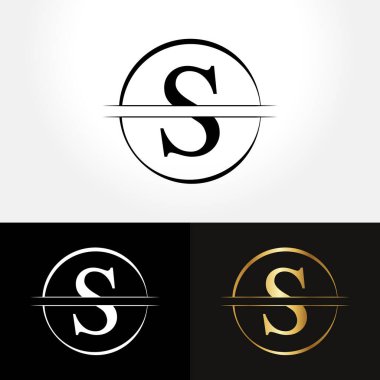 S Logosu Tasarım İşletme Şablonu. Yaratıcı Soyut S Harfi Logo Vektörü