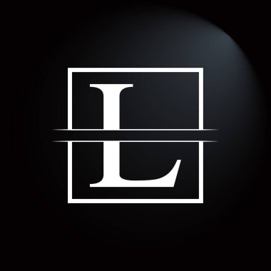 İlk Kare Harf L Logo Tasarım İşletme Şablonu. Yaratıcı Harf L Logo Vektörü