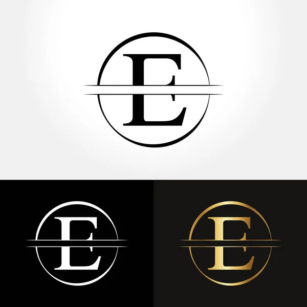 Начальное Письмо Кругу Логотип Дизайн Бизнес Векторный Шаблон Творческая Абстракция — стоковый вектор