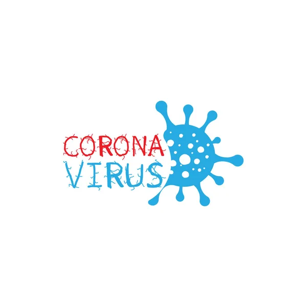 Illustration Vectorielle Coronavirus Covid 2019 Ncov 2019 Nouveau Logo Coronavirus — Image vectorielle