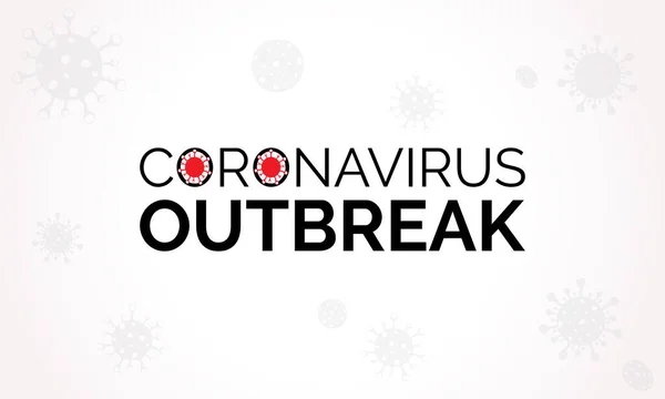 Coronavirus Covid Typographie Conception 2019 Ncov Novel Modèle Vectoriel Typographie — Image vectorielle