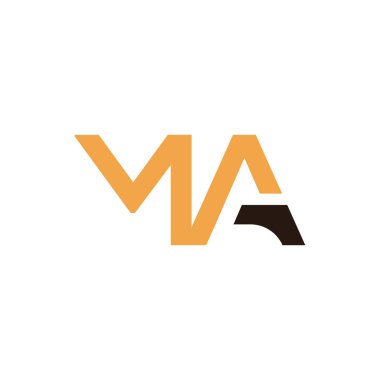 İlk MA harfi logo vektör şablonu. Soyut Harf MA logo tasarımı. Minimalist Bağlı Mektup Moda İş Logosu Tasarım Vektörü Şablonu.