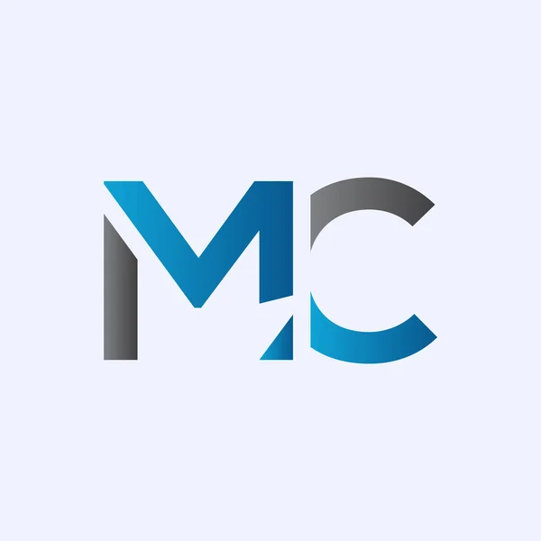 Mc首字母Logo向量模板 摘要信件Mc标志设计 简约连锁信潮流商业标志设计矢量模板 — 图库矢量图片