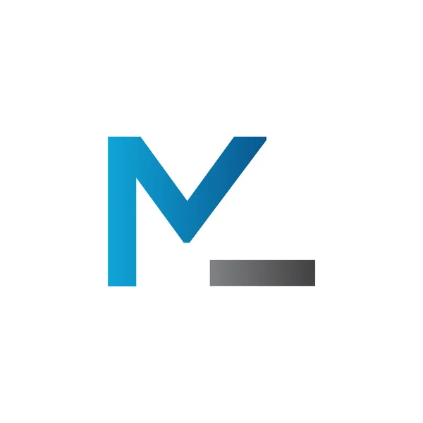 初始Ml字母Logo向量模板 摘要信件Ml标志设计 简约连锁信潮流商业标志设计矢量模板 — 图库矢量图片