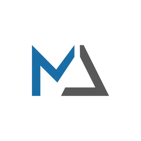 Logo Vector Template 디자인 Minimalist Linked Letter Trendy Business Logo — 스톡 벡터