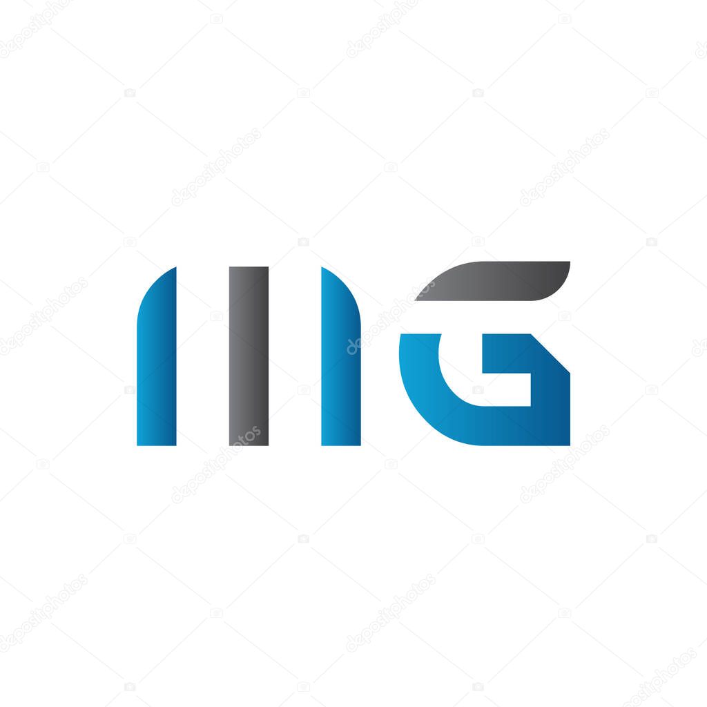 Initial MG letter Logo vector Template. Abstract Letter MG logo Design. Minimalist Linked Letter Trendy Business Logo Design Vector Template.