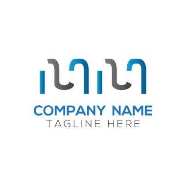 Baş harfli Logo Tasarım Şablonu. Soyut Harf Mm logo Tasarımı