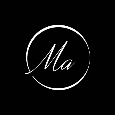 İlk Harf Logo Tasarım Şablonu. Soyut Harf Harfleri Harita logosu Tasarımı