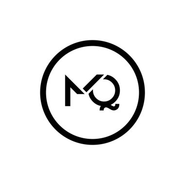 İlk Mq harfi Logo Tasarım Şablonu. Soyut Harf Mq logo Tasarımı