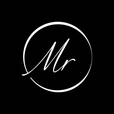 Initial MR letter Logo Design vector Template. Abstract Letter MR logo Design clipart