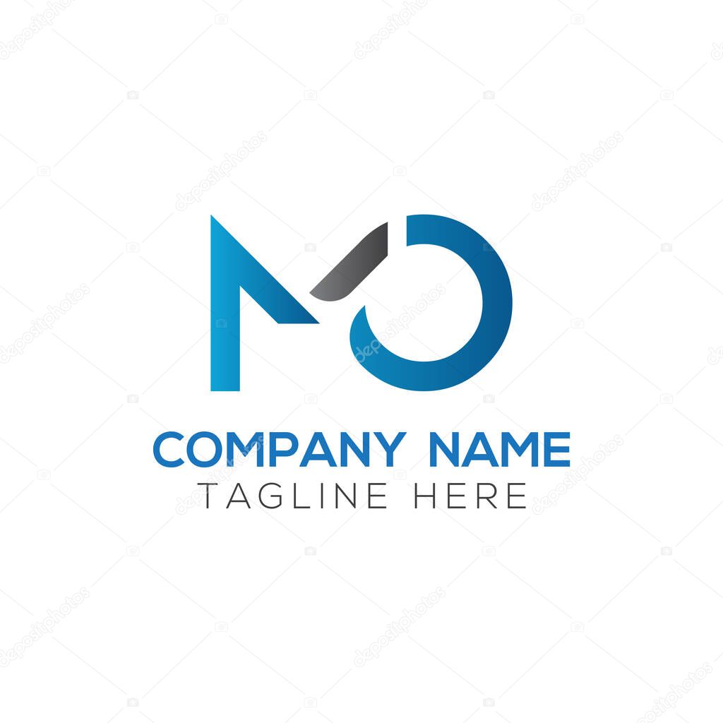 Initial MO letter Logo Design vector Template. Abstract Letter MO logo Design