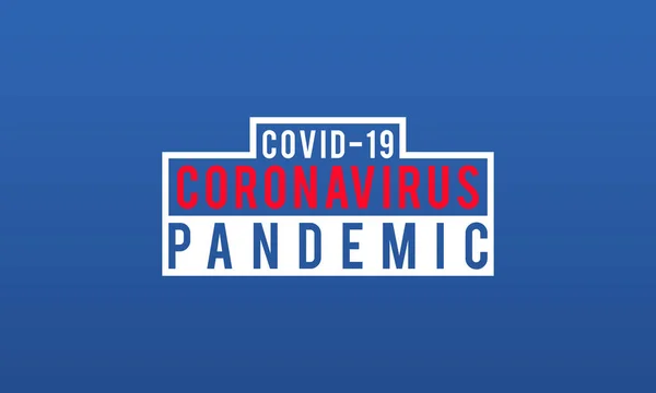 Coronavirus Pandemic Disease Covid Social Awareness Design 2019 Ncov Novel — Stockový vektor