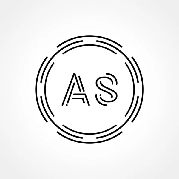Inicial Logo Tipografía Creativa Vector Template Carta Abstracta Digital Logo — Archivo Imágenes Vectoriales