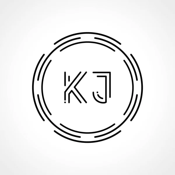 Initial Letter Logo Design Vektor Template Digitale Abstrakte Kreis Logo — Stockvektor