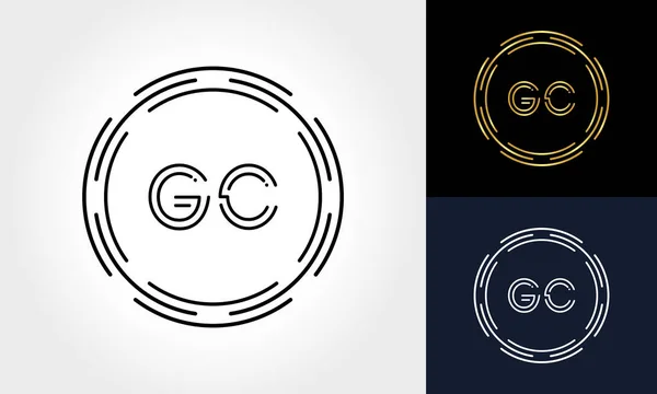 Initial Letter Creative Logo Design Vector Template Digital Luxury Letter — Stock Vector