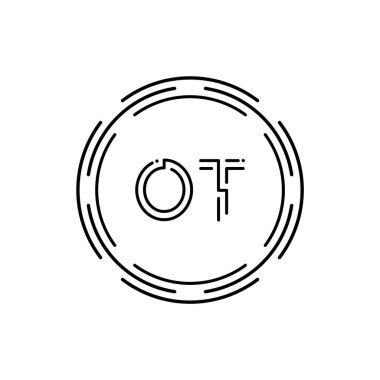 İlk Monogram Harf OT Logo Tasarım Vektör Şablonu. Dijital Teknoloji OT Harf Logosu Tasarımı