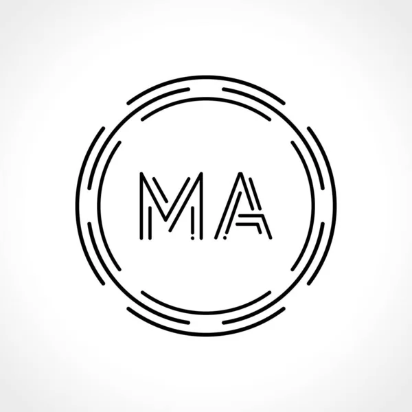 Początkowy Wzór Wektora Letter Logo Design Abstrakcyjny Wzór Logo — Wektor stockowy