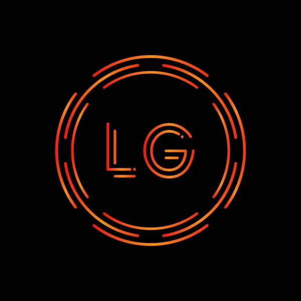 stock vector Initial LG letter Logo Design vector Template. Abstract Letter LG logo Design