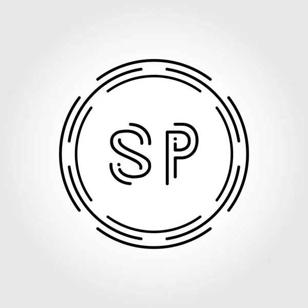 Logo Tasarım Yaratıcı Tipografi Vektör Şablonu Dijital Soyut Harf Logo — Stok Vektör