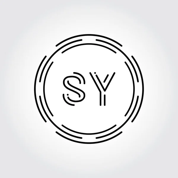 Initial Logo Design Creative Typography Vector Template Digitale Abstrakte Buchstaben — Stockvektor