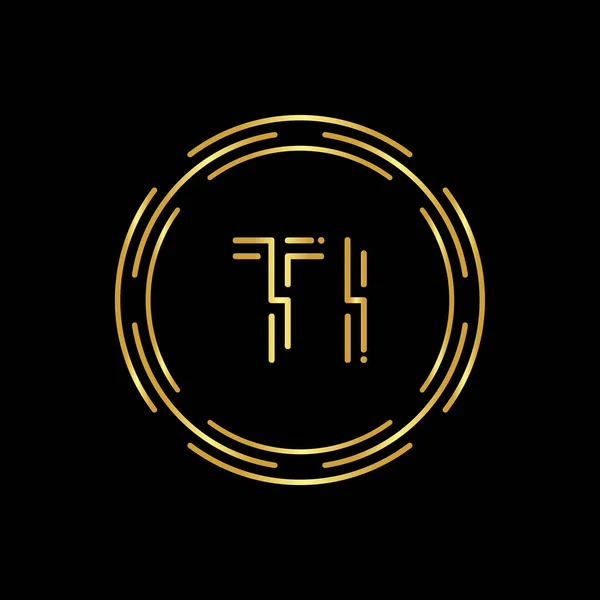 Початкова Літера Логотип Креативна Типографія Векторний Шаблон Коло Літера Дизайн — стоковий вектор