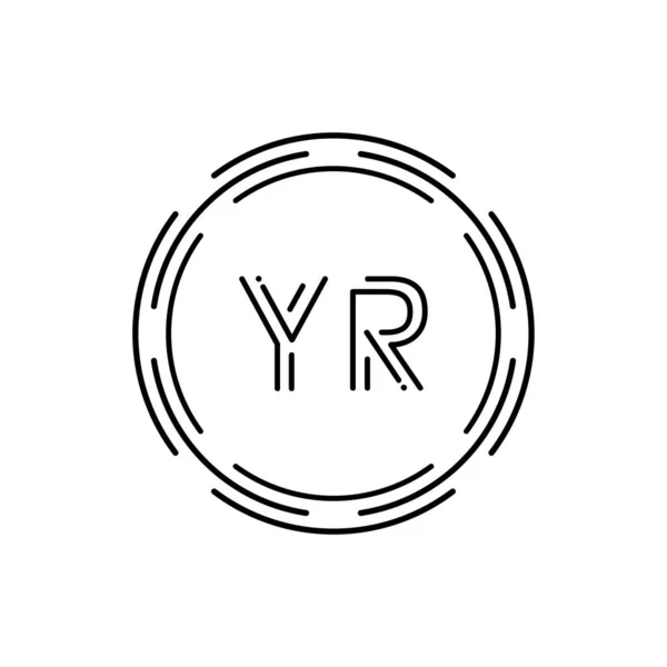 Початковий Шаблон Дизайну Логотипу Творче Коло Літера Бізнес Логотип Векторні — стоковий вектор