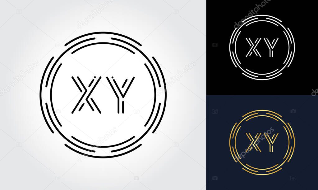 Initial XY letter Logo Design vector Template. Abstract Circle Letter XY Logo Design.