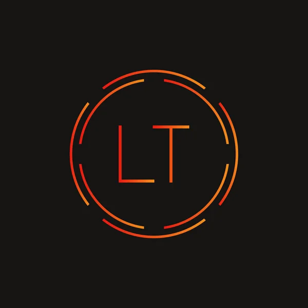 Початкова Літера Дизайн Логотипу Векторний Шаблон Анотація Лтд Дизайн Логотипу — стоковий вектор