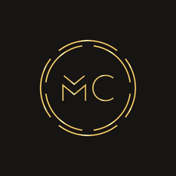 初始Mc字母标志设计向量模板 摘要信Mc标志设计 — 图库矢量图片