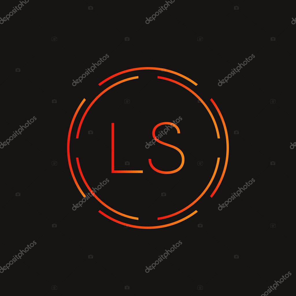 Initial LS letter Logo Design vector Template. Abstract Letter LS logo Design