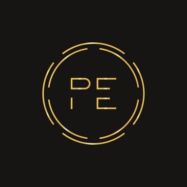 İlk Harf Beden Eğitimi Logosu Tasarım Vektör Şablonu. Beden Eğitimi Harfi Logosu Tasarımı