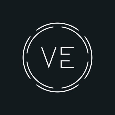Yaratıcı Harf VE Logosu Yaratıcı Tipografi Vektör Şablonu. Dijital Soyut Harf VE Logo Tasarımı.