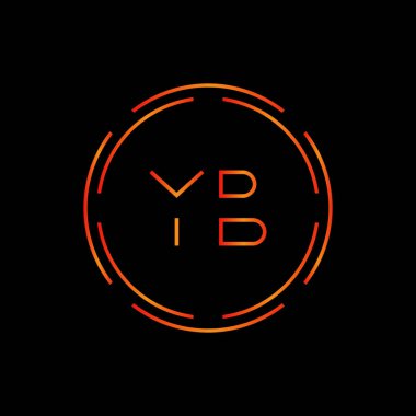 Initial YB Logo Design Vector Template. Creative Circle Letter YB Business Logo Vector Illustration vector