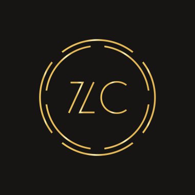 İlk ZC Logo Tasarım Vektör Şablonu. Dijital Çember Harf ZC İş Logosu Vektörü ResimleriComment