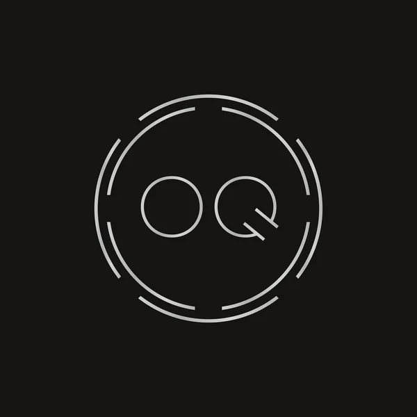 初始单字Oq标志设计向量模板 数码科技Oq书信标志设计 — 图库矢量图片