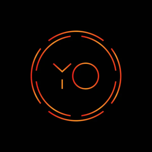 Αρχικό Λογότυπο Σχεδιασμός Διάνυσμα Πρότυπο Creative Circle Επιστολή Business Logo — Διανυσματικό Αρχείο