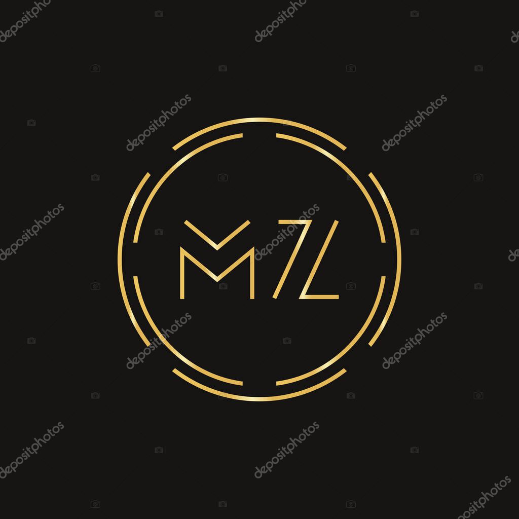 Initial MZ letter Logo Design vector Template. Abstract Letter MZ logo Design