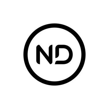 İlk Harf ND Logo Tasarım Vektör Şablonu. Yaratıcı Soyut ND Harf Logosu Tasarımı