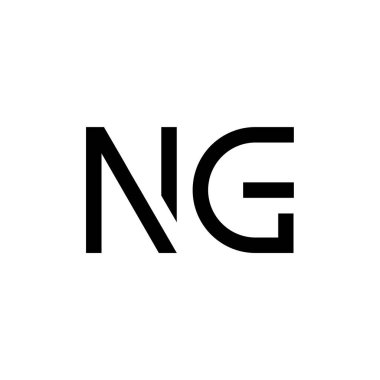 İlk Harf NG Logo Tasarım Vektör Şablonu. Yaratıcı Soyut NG Harf Logosu Tasarımı