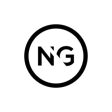 İlk Harf NG Logo Tasarım Vektör Şablonu. Yaratıcı Soyut NG Harf Logosu Tasarımı