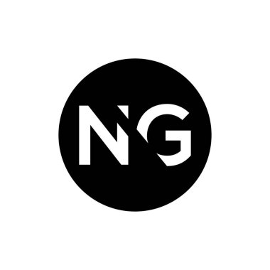 İlk Harf NG Logo Tasarım Vektör Şablonu. Yaratıcı Soyut NG Harf Logosu Tasarımı