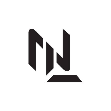 İlk Harf NL Logo Tasarım Vektör Şablonu. Yaratıcı Soyut NL Harf Logosu Tasarımı