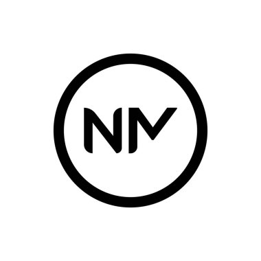 İlk Harf NM Logo Tasarım Vektör Şablonu. Yaratıcı Soyut NM Harf Logosu Tasarımı