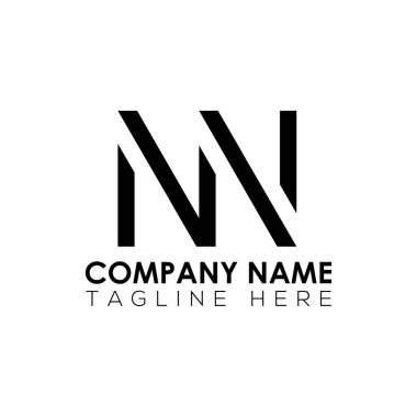 İlk Harf NN Logo Tasarım Vektör Şablonu. Yaratıcı Soyut NN Harf Logosu Tasarımı