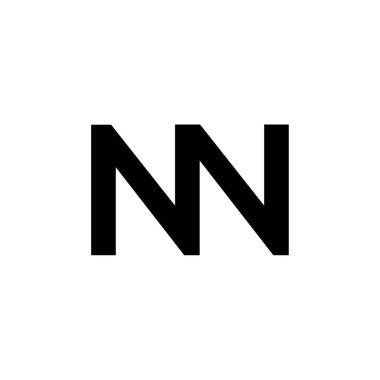 İlk Harf NN Logo Tasarım Vektör Şablonu. Yaratıcı Soyut NN Harf Logosu Tasarımı